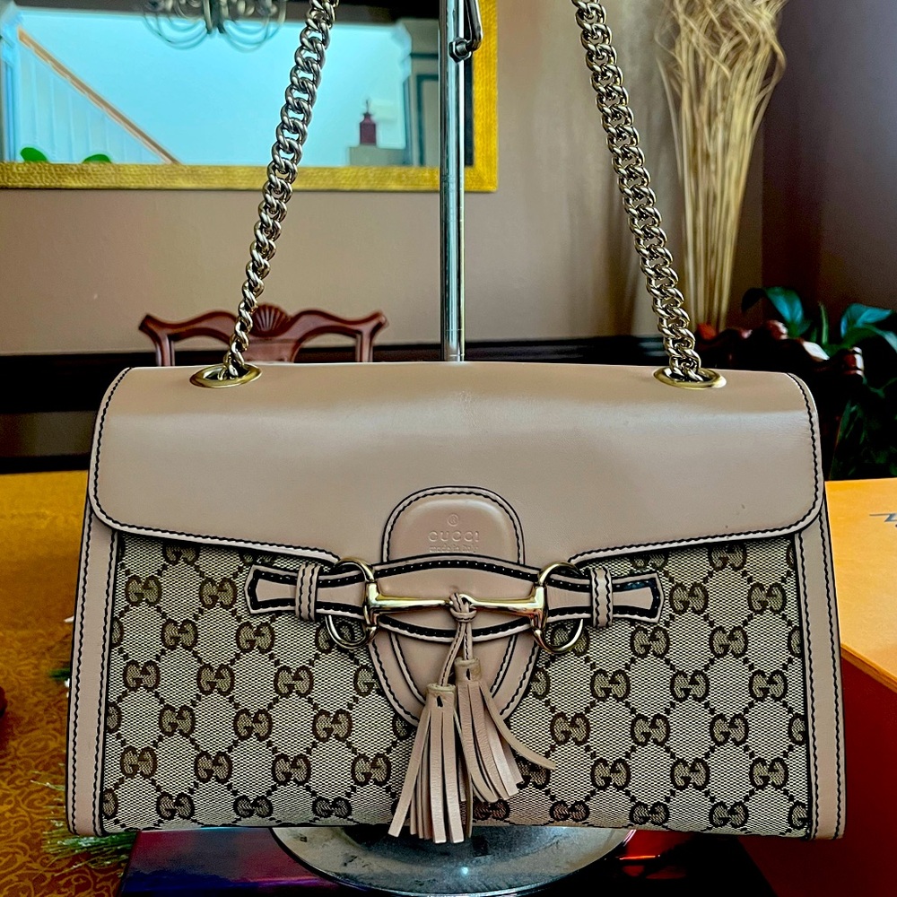 GUCCI GG CANVAS EMILY BAG